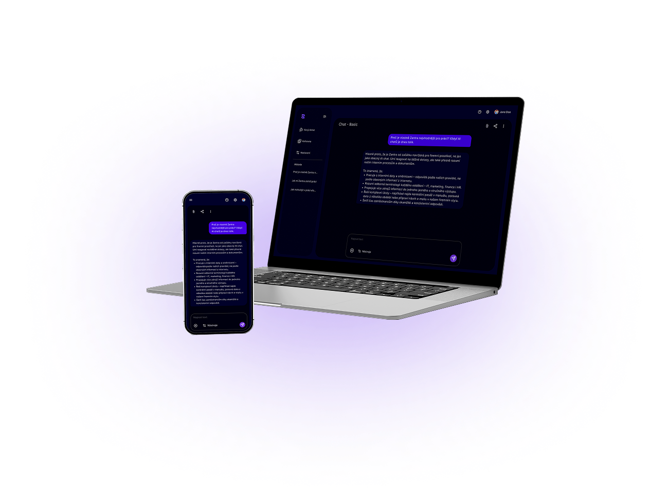 hero 3d message visual